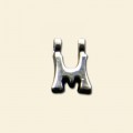 Plated Letter M Pendant - 12mm 