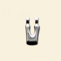 Plated Letter V Pendant - 12mm 