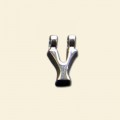 Plated Letter Y Pendant - 12mm 