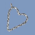 Thai Silver Heart Pendant - 20mm 