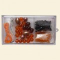 Orange Jewellery Kits - 3 Compartment 