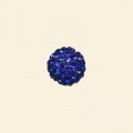 Blue Shamballa Crystal Pave Beads - 10mm 