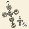 Silver Cross and Cubic Zirconia Pendant Kit