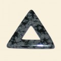 Snowflake Obsidian Triangular Donut - approx. 40mm 