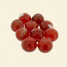 Red Glass Round Beads - 8mm - Pack of 10
