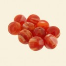 Orange Glass Round Beads - 8mm - Pack of 10