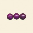 Purple Dyed Howlite Round Bead - 8mm - 16" String
