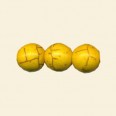 Yellow Dyed Howlite Round Bead - 10mm - 16" String