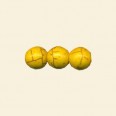 Yellow Dyed Howlite Round Bead - 8mm - 16" String