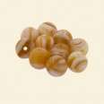Cream Glass Round Beads - 8mm - Pack of 10